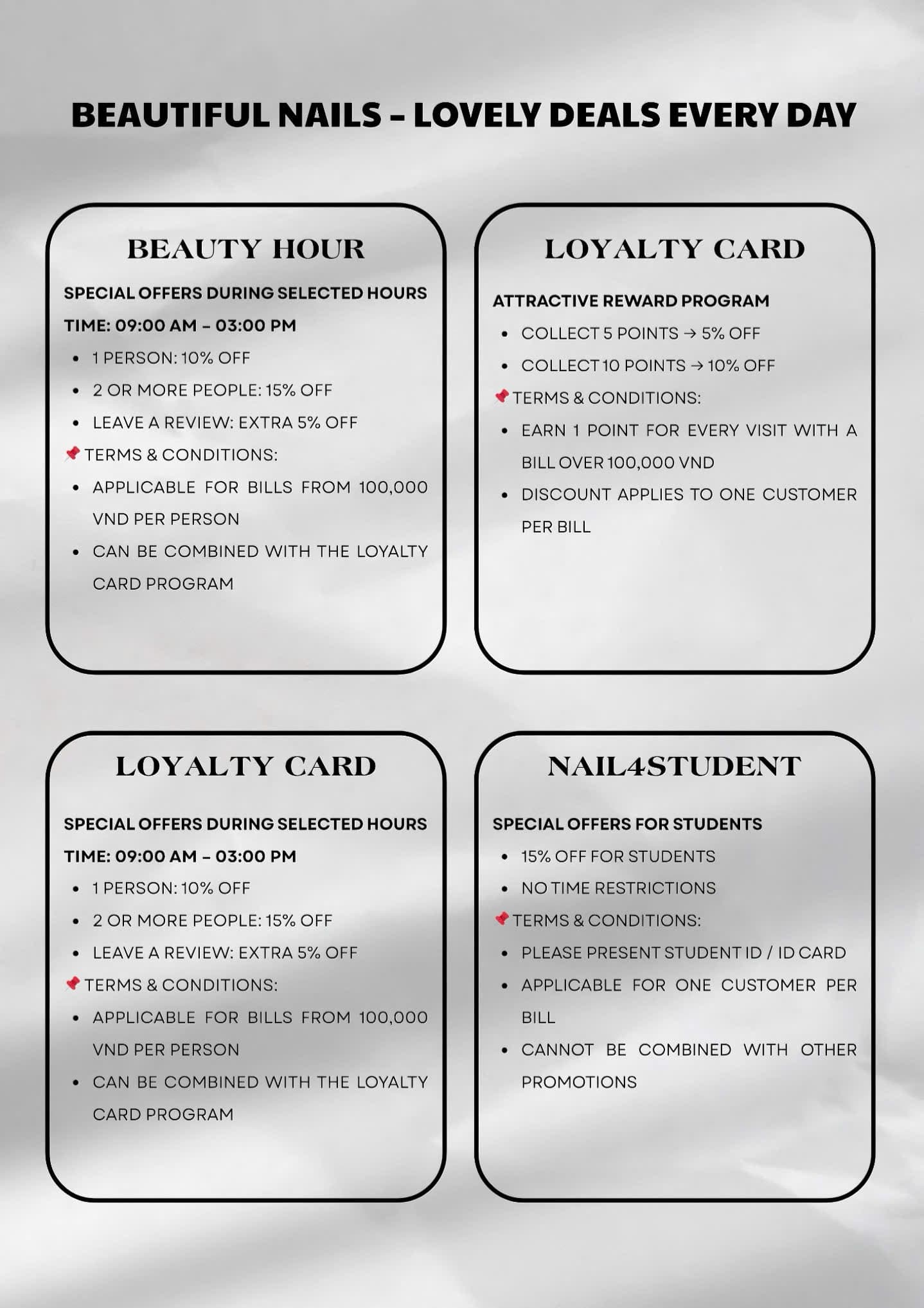 Beauty Hour promotion at Umee Nails Studio in Saigon