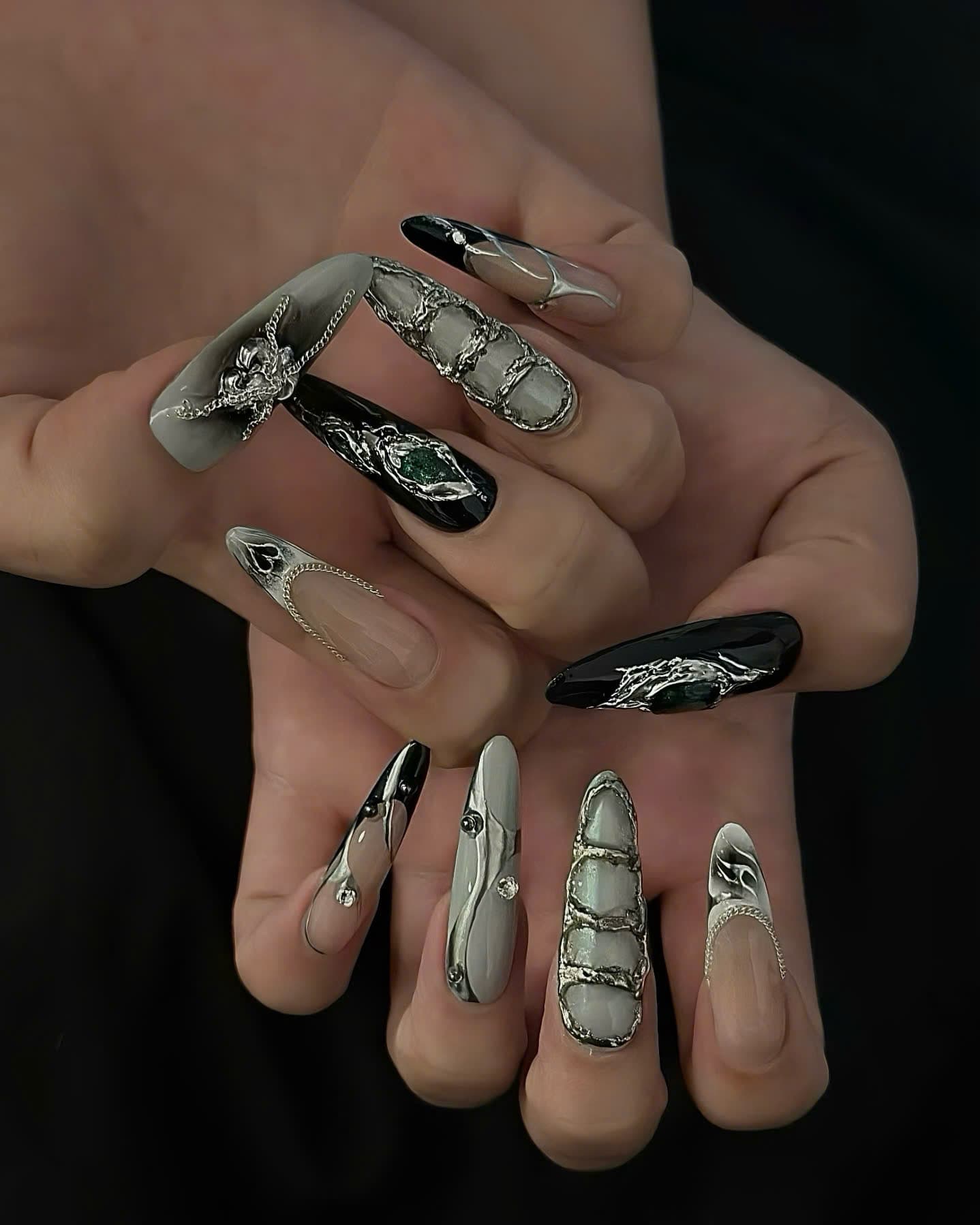 Mẫu nail y2k xu hướng tại Umee Nails Studio Phú Nhuận